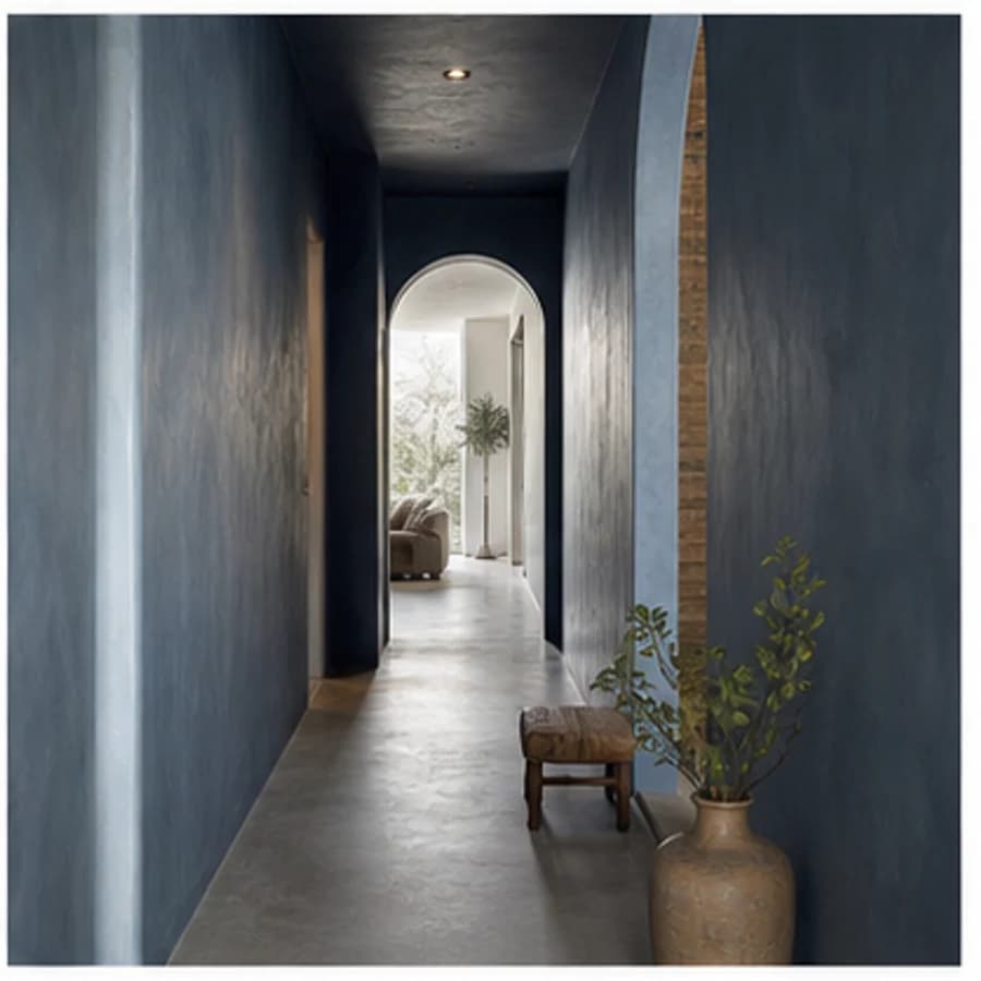 Kleur en textuur kleur blauw hal