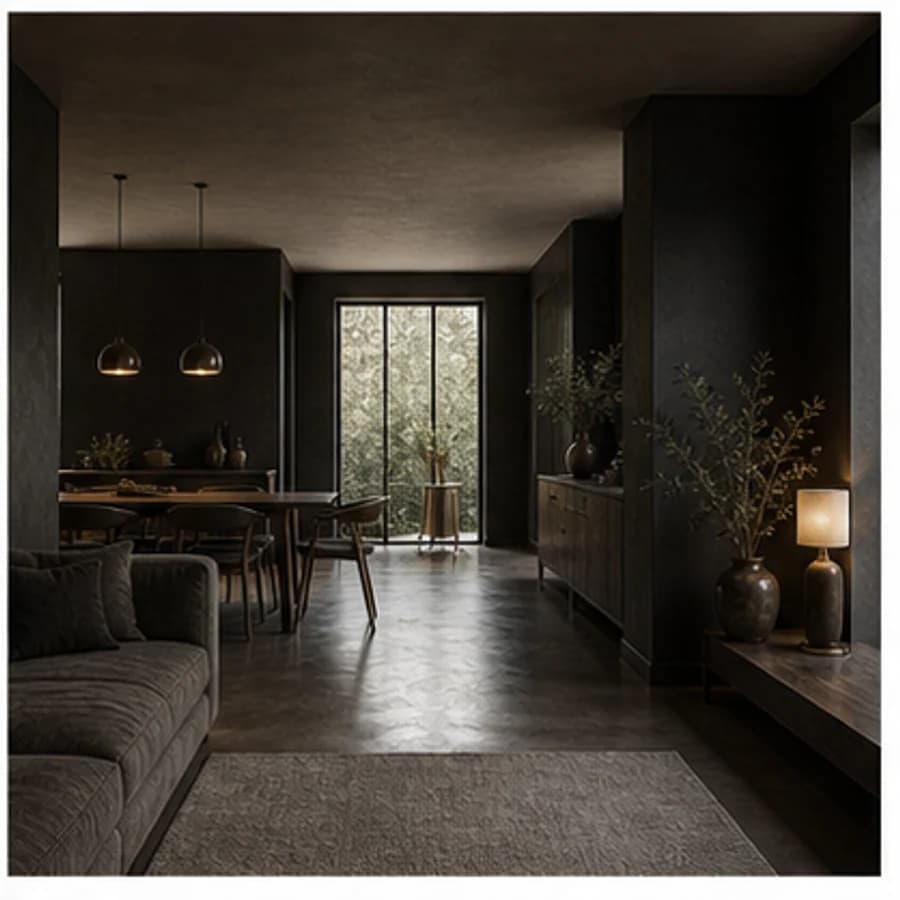 Latex spuiten kleur donker hele woning
