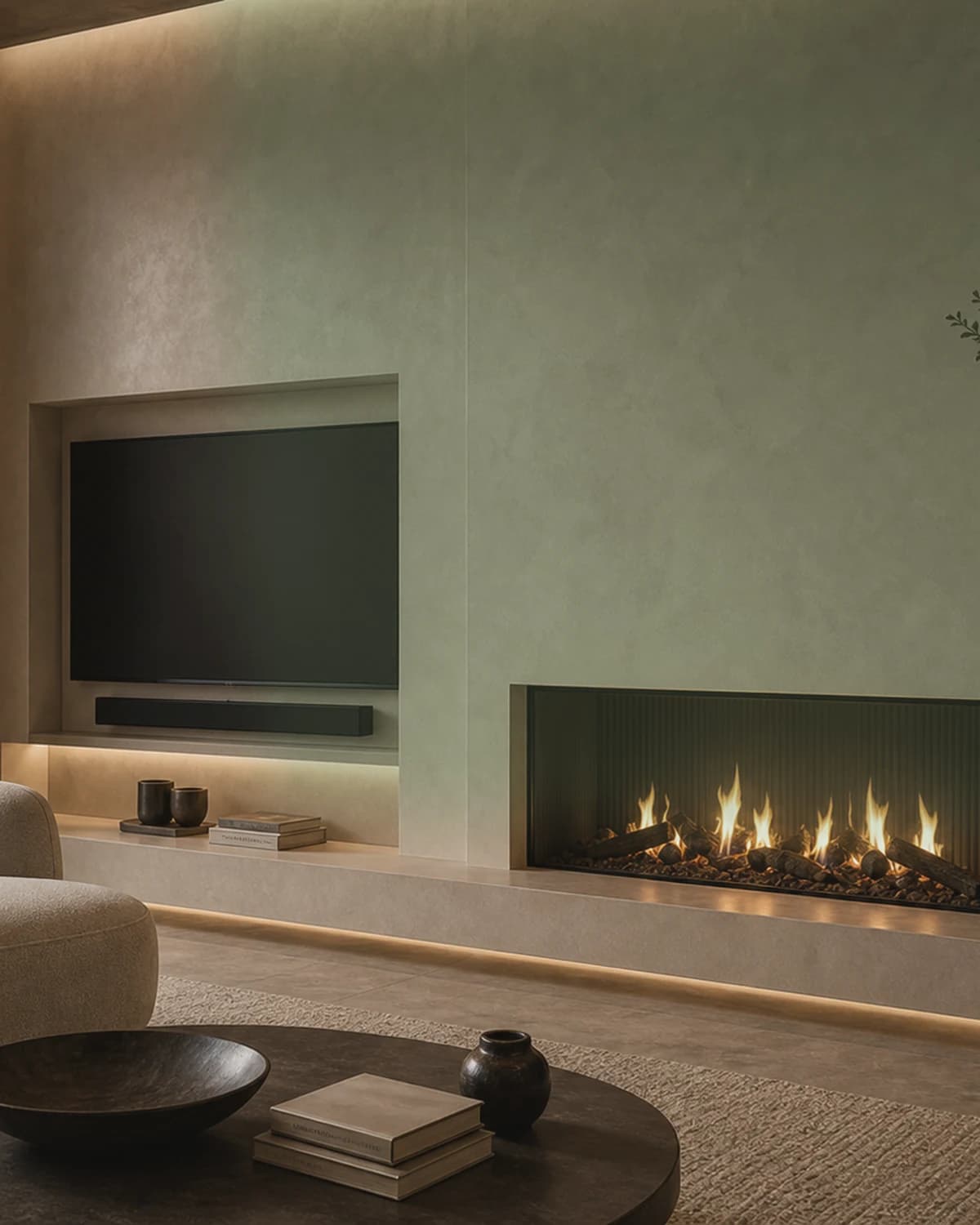 Kleur en textuur salie groen kalkmat