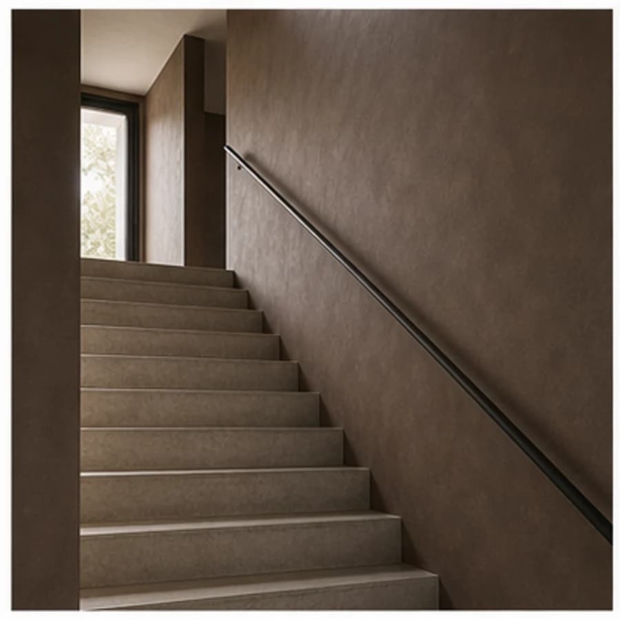 Beton ciré dienst woonbeton vloer trapgat 7
