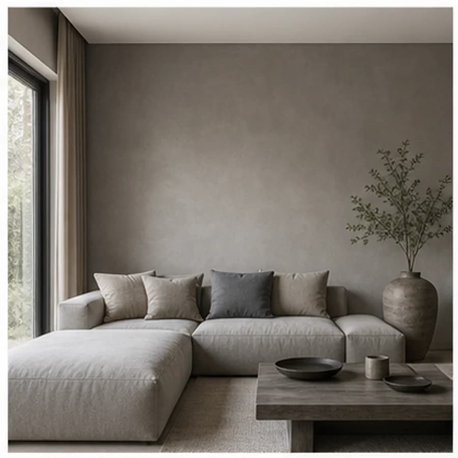 Beton ciré urban concrete woonkamer