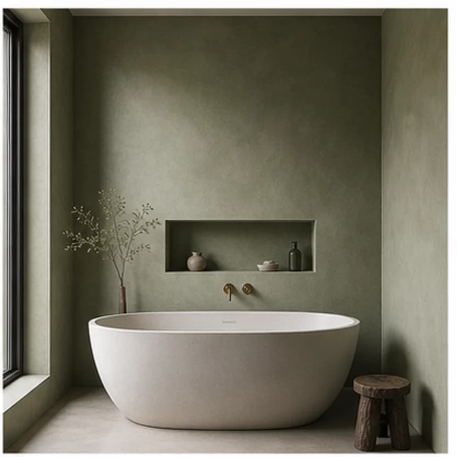 Beton ciré tactile premium badkamer