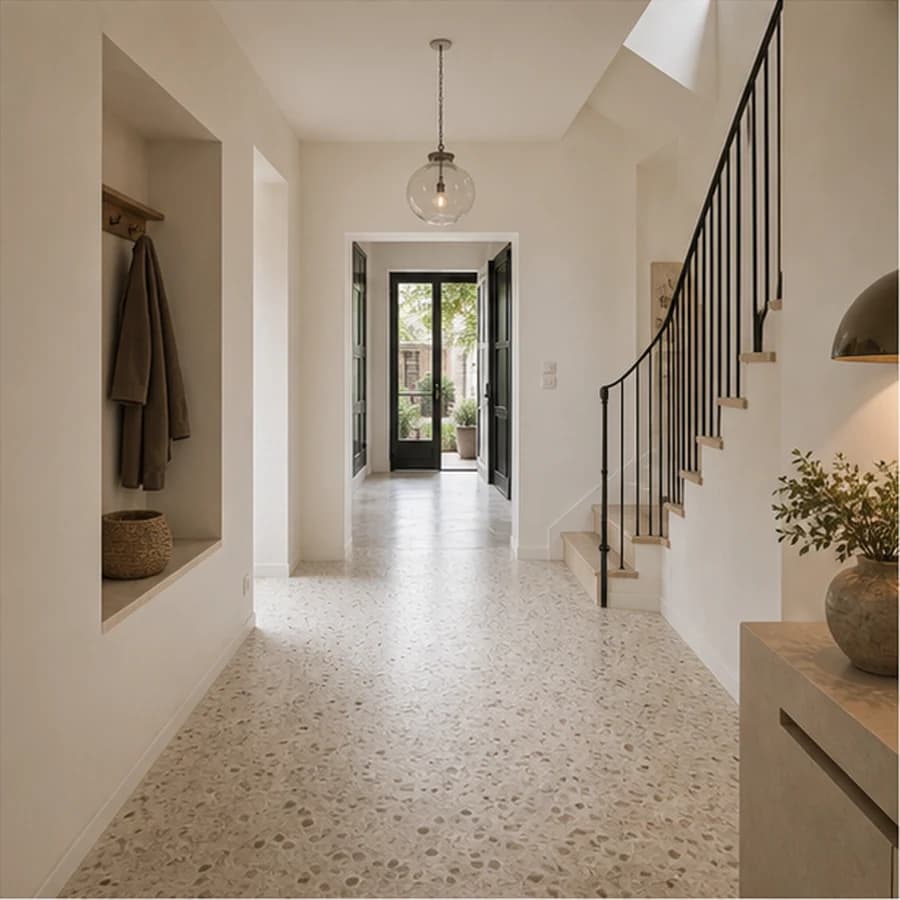 Vloeren terrazzo hallway townhouse floor