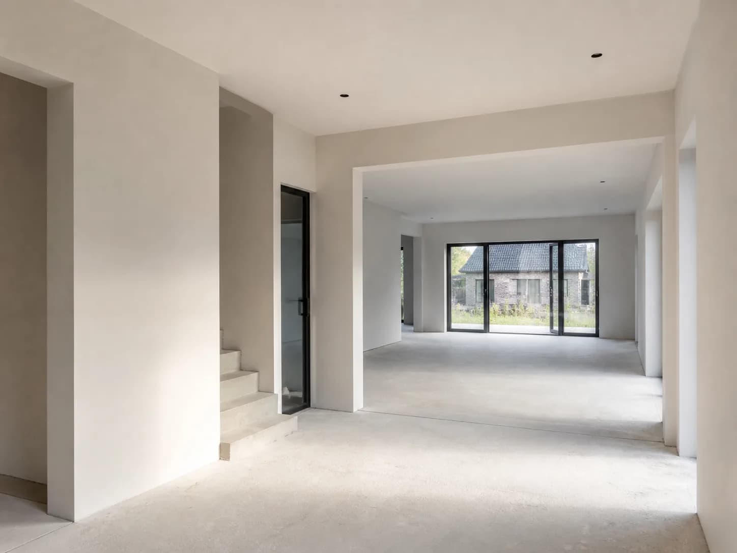 Latex spuiten materiaalstudie voor hele woning
