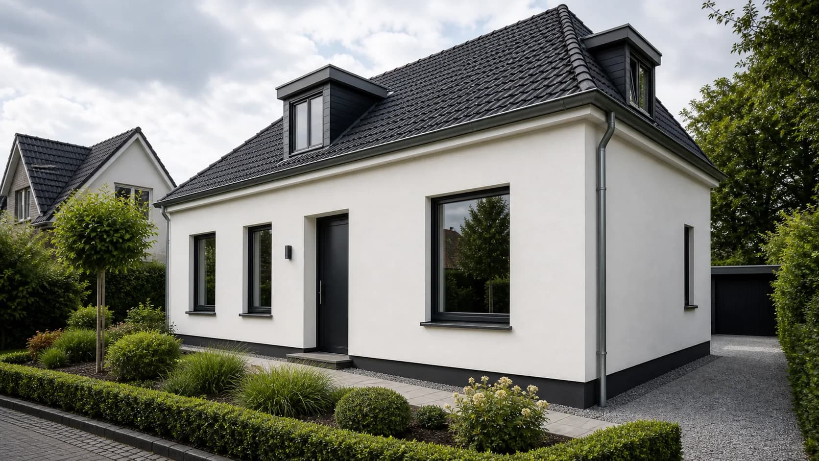 Renovatie dienst buitengevel stucen hele woning 2