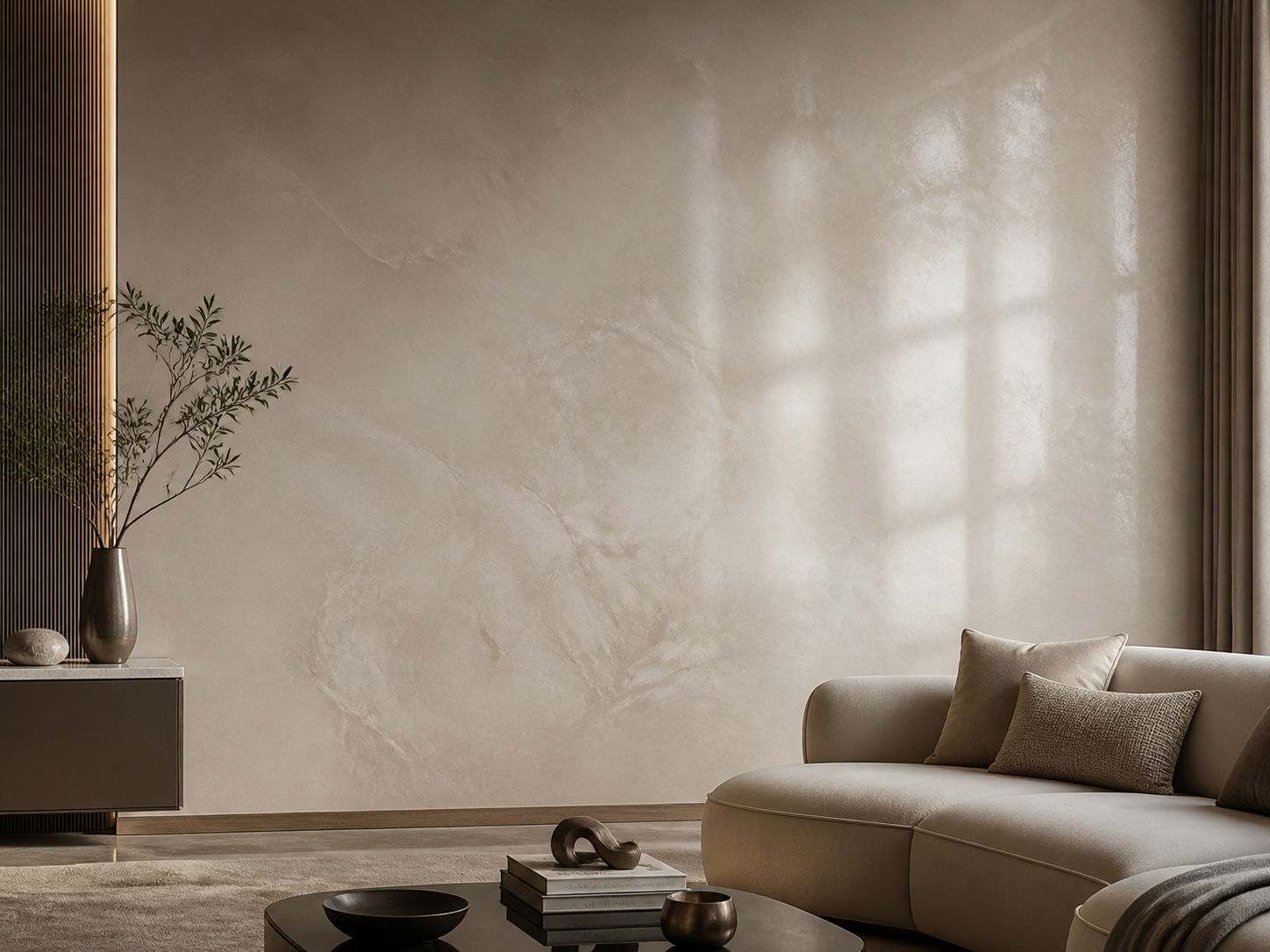 Venetian plaster / Marmorino voorbeeld 1