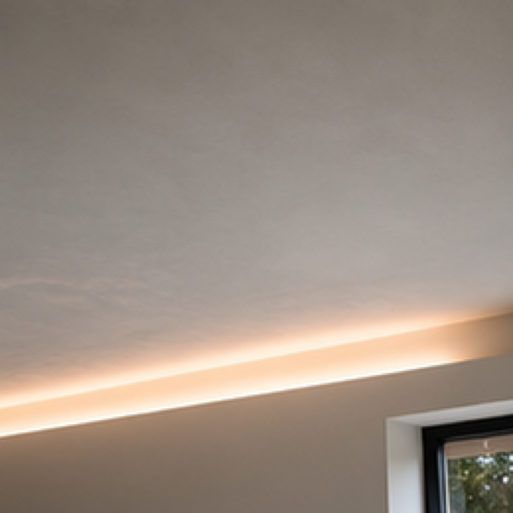 Plafond renovatie voorbeeld van afwerking