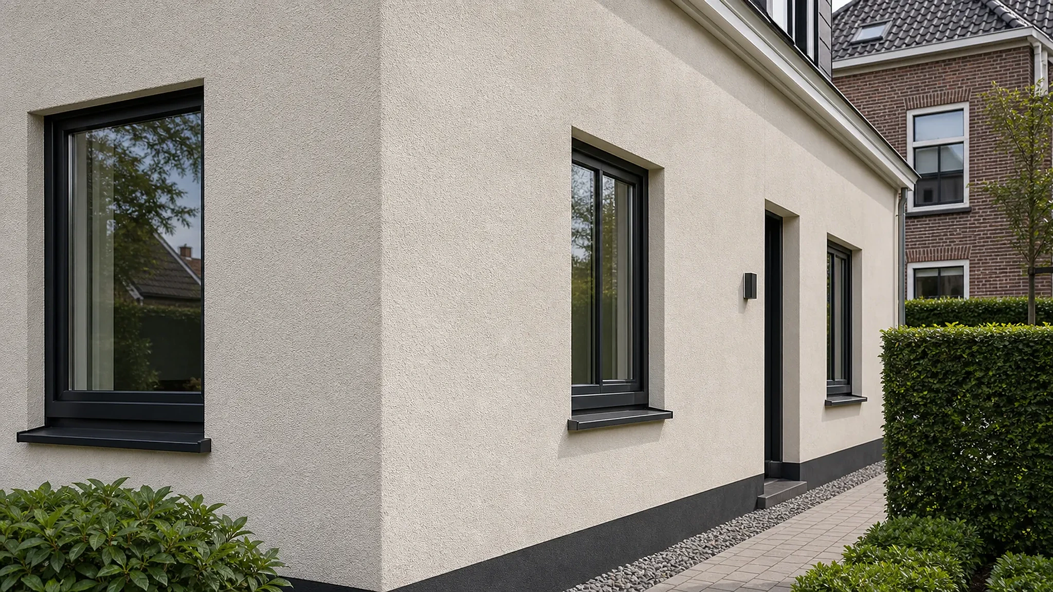 Crepi gevelafwerking voorbeeld 1